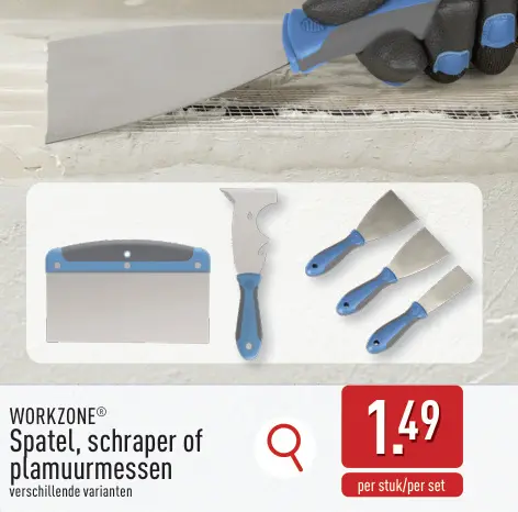 Promotie: Spatel, schraper of plamuurmessen