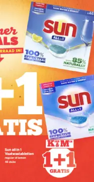 Aanbieding: Sun all in 1 Vaatwastabletten