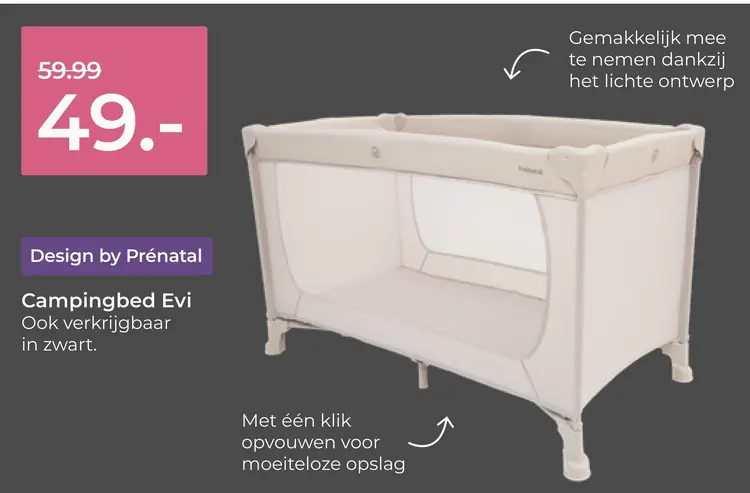 Aanbieding: Campingbed Evi