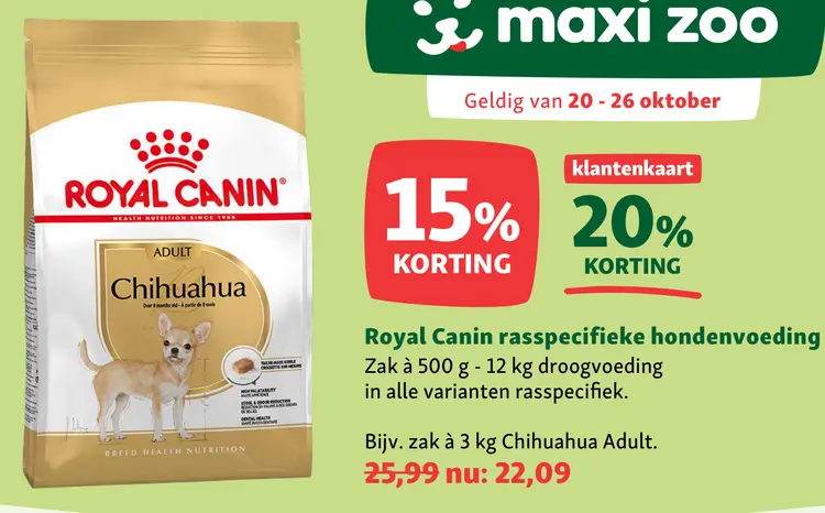 Aanbieding: Royal Canin rasspecifieke hondenvoeding