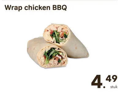 Promotie: Wrap chicken BBQ