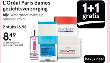 Aanbieding: L'Oréal Paris dames gezichtsverzorging