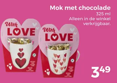 Aanbieding: Mok met chocolade