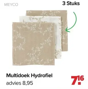 Promotie: Multidoek Hydrofiel