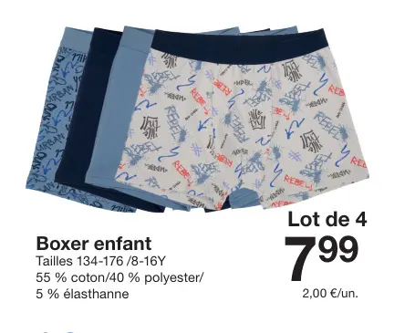 Offre: Boxer enfant