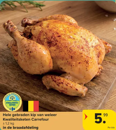 Promotie: Hele gebraden kip van weleer