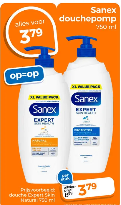 Aanbieding: Sanex douchepomp