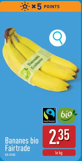 Offre: Bananes bio Fairtrade
