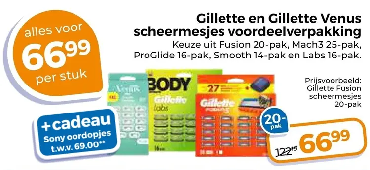 Aanbieding: Scheermesjes voordeelverpakking