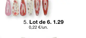 Offre: Lot de 6