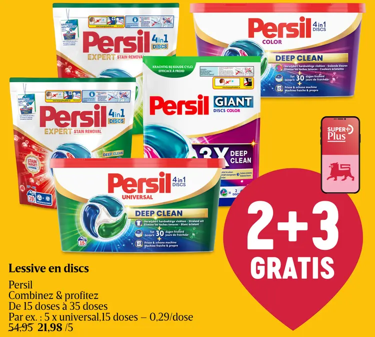 Offre: Lessive en discs