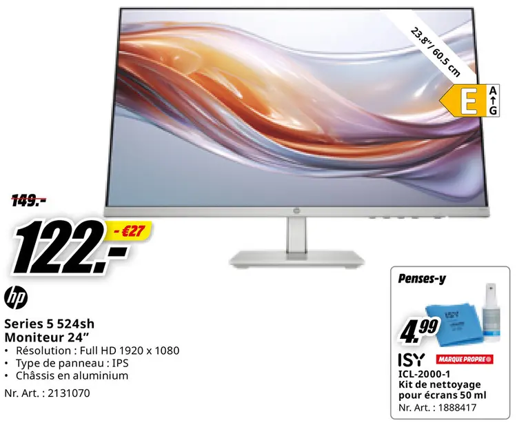 Offre: Series 5 524sh Moniteur 24"