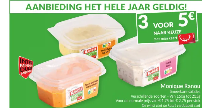 Promotie: Monique Ranou Smeerbare salades