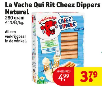 Aanbieding: La Vache Qui Rit Cheez Dippers Naturel