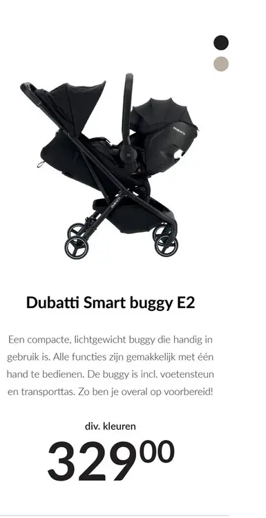 Aanbieding: Dubatti Smart buggy E2