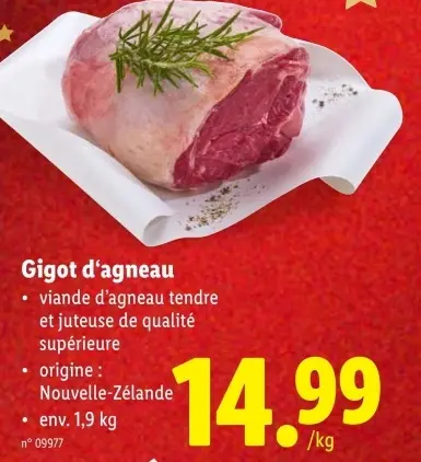Offre: Gigot d'agneau