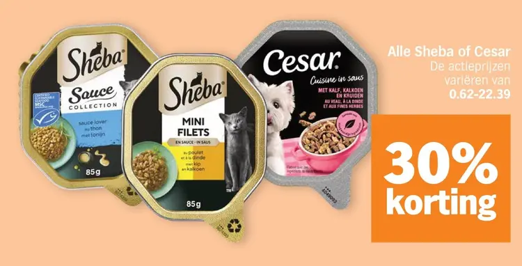 Aanbieding: Alle Sheba of Cesar