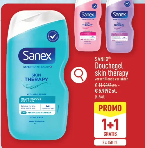 Promotie: SANEX® Douchegel skin therapy