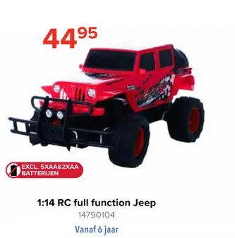 Aanbieding: Full Function Jeep met Afstandsbediening - Rood