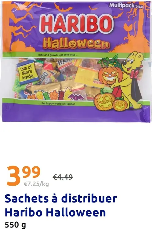 Offre: Sachets à distribuer Haribo Halloween