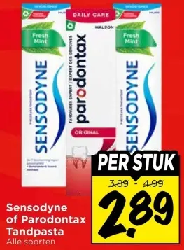 Sensodyne of Parodontax Tandpasta