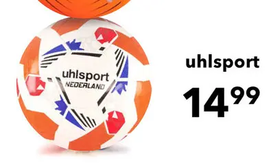 Aanbieding: Uhlsport voetbal wit oranje