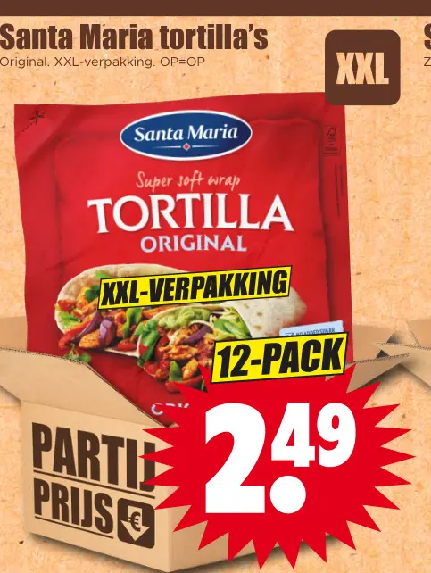 Aanbieding: tortilla's