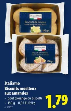 Offre: Biscuits moelleux aux amandes