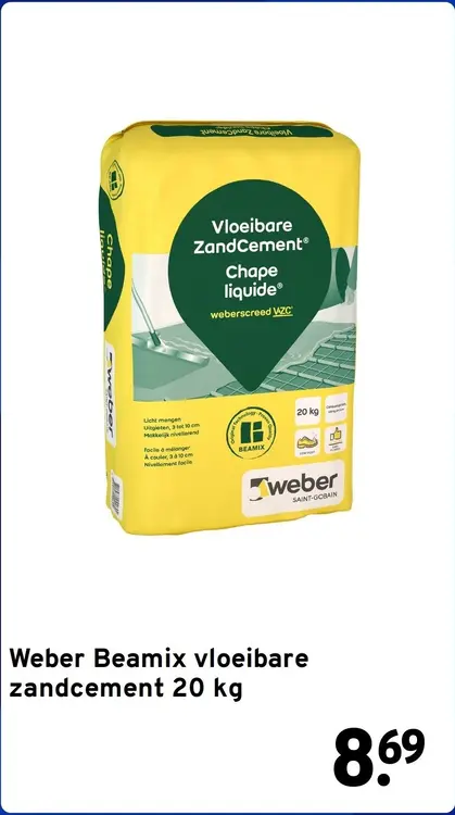 Aanbieding: Zandcement vloeibare