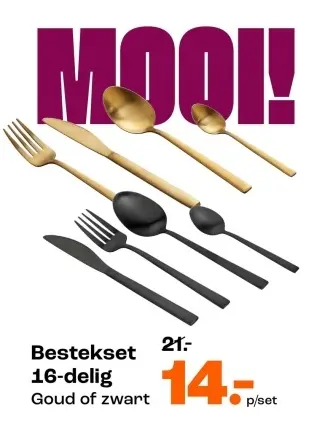 Promotie: Bestekset