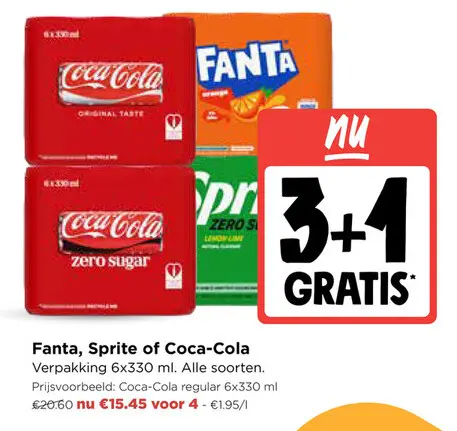 Promotie: Fanta, Sprite of Coca-Cola