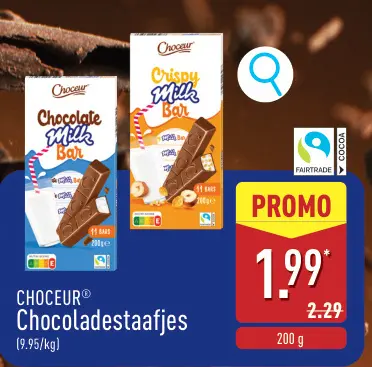 Aanbieding: Chocoladestaafjes