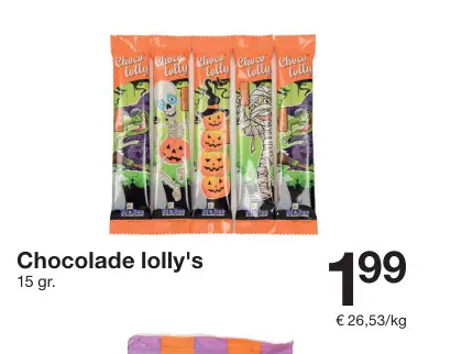 Aanbieding: Chocolade lolly's