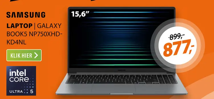 Aanbieding: Galaxy book5 np750xhd-kd4nl