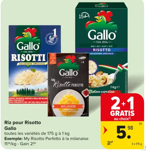 Offre: Riz pour Risotto