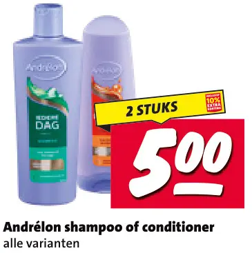 Aanbieding: Andrélon shampoo of conditioner