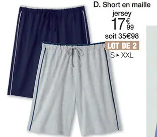Offre: Short en maille