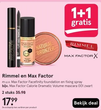 Aanbieding: Rimmel en Max Factor