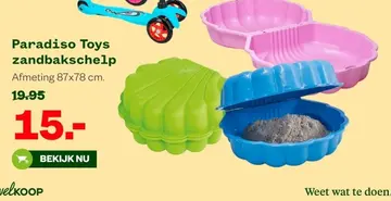 Aanbieding: Paradiso Toys zandbakschelp