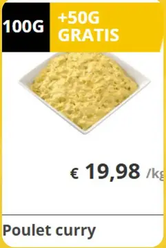 Aanbieding: Poulet curry