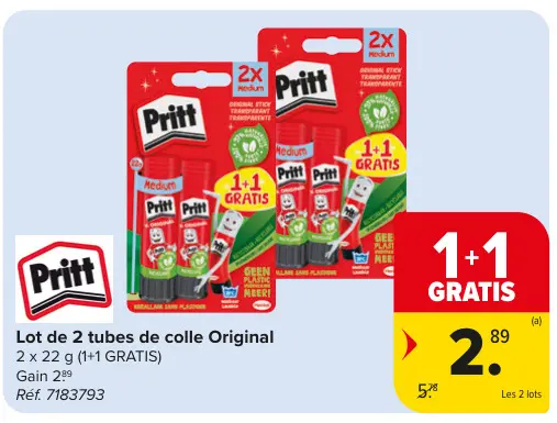 Offre: tubes de colle Original