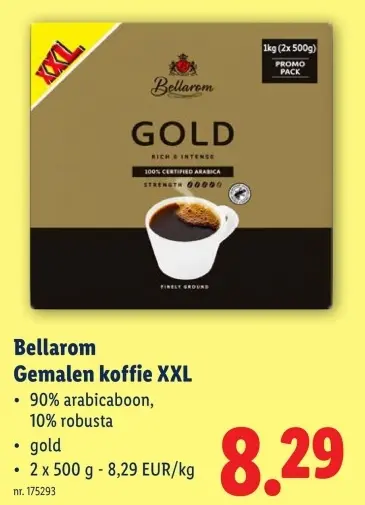 Promotie: Gemalen koffie XXL