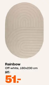 Aanbieding: Buitenkleed Rainbow Zand 230x160 cm