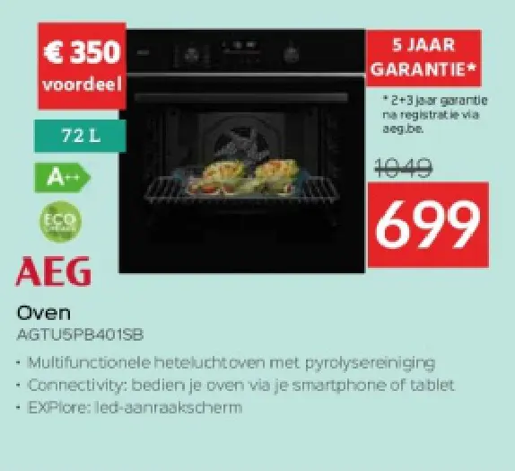 Promotie: Oven