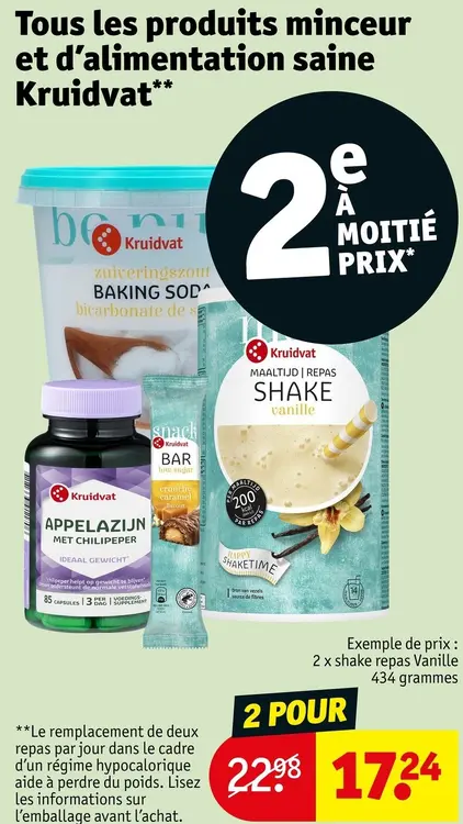 Offre: Produits minceur et d'alimentation saine