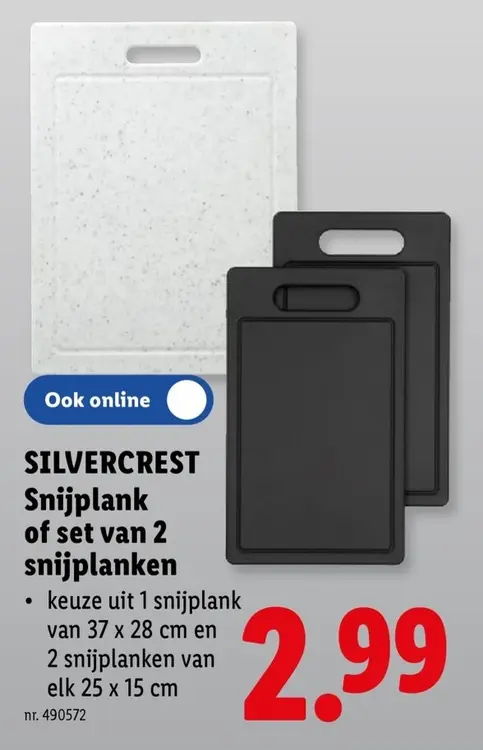 Promotie: Snijplank of set van 2 snijplanken