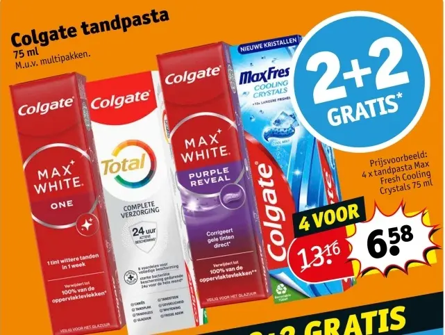 Aanbieding: Colgate tandpasta