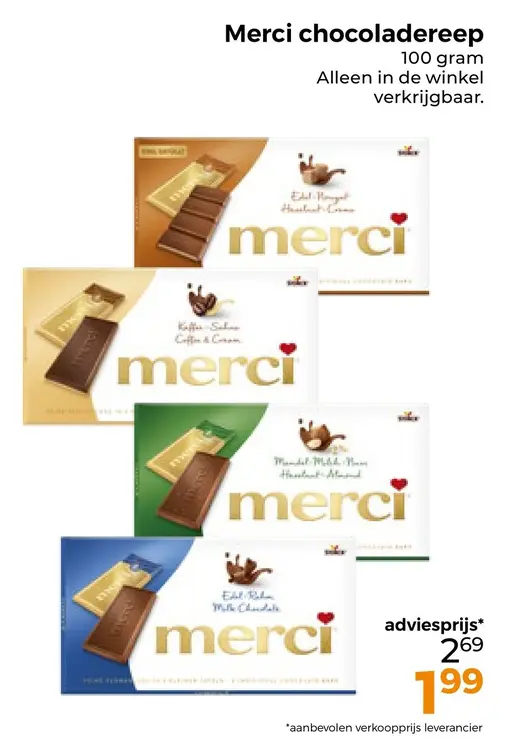 Aanbieding: Chocoladereep