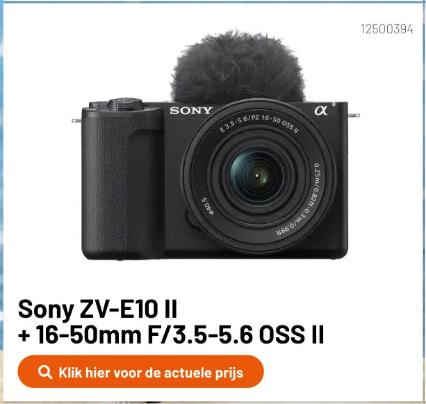Promotie: ZV-E10 II + 16-50mm F/3.5-5.6 OSS II