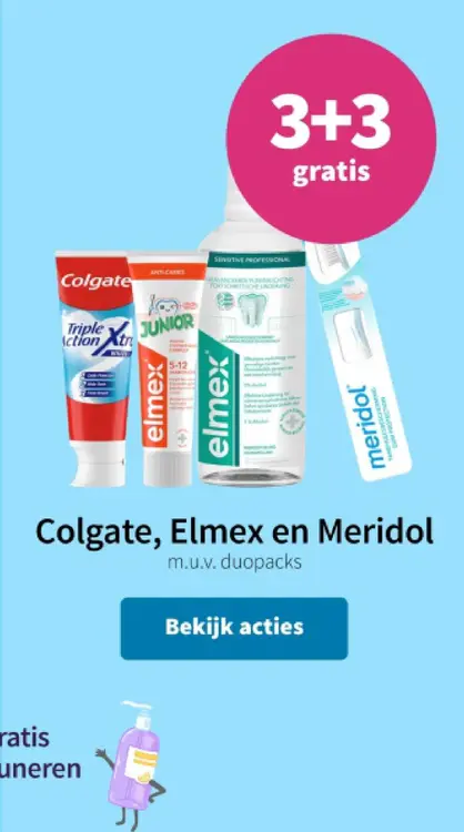 Promotie: Colgate, Elmex en Meridol